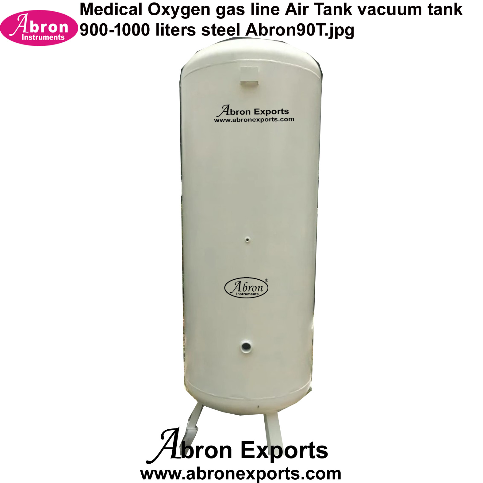 Medical Oxygen Gas Line Air Tank Vacuum Tank 900-1000 Liters Steel Abron ABM-1126V1T 